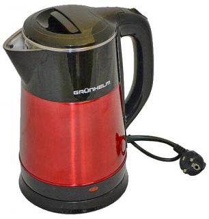 Фото товару Електрочайник EKP-1855SR Grunhelm 2,5 л, 1500-1800 Вт, дисковий