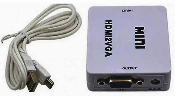 Перетворювач сигналу VGA Female на HDMI Male, живлення USB - зображення 5