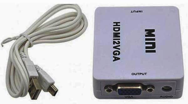 Перетворювач сигналу VGA Female на HDMI Male, живлення USB - зображення 6