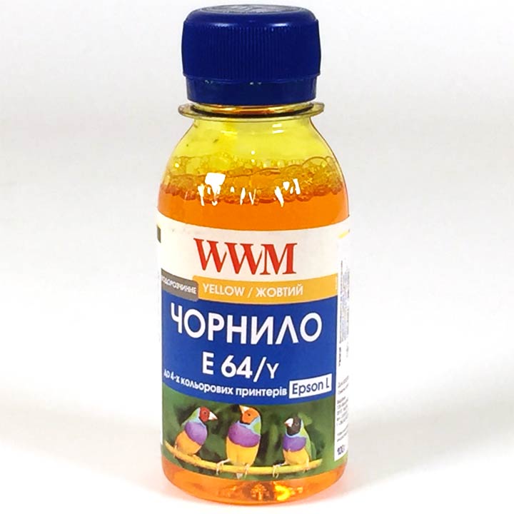 Чернила WWM для Epson E64/Y Yellow 100г - изображение 1