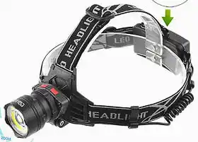 Фото товара Фонарик налобный Police 8005-T6+COB, ЗУ 220V/12V, 2x18650, датчик движения, zoom, Box