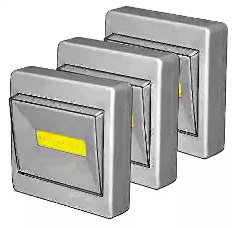 Ліхтарик HY-801A LED COB 3W, підсвітка у вигляді вимикача, магніт, липучка, живлення AAA 3 шт. - зображення 5