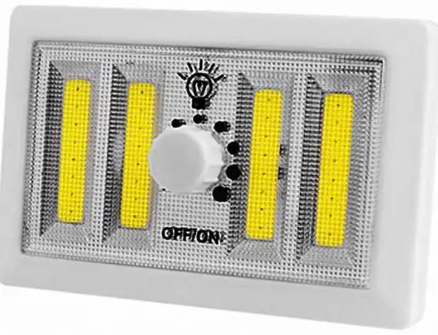 Підсвітка у вигляді вимикача F028-4COB, dimmer, магніт, липучки, 4*AAA - зображення 5