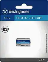 Фото товара Батарейка CR2, West Lithium, 1,5 V, литиевая, уп. 20/1, аналоги: DLCR2, KCR2, ECR2, 1CR2, 5046LC