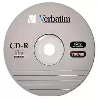 Фото товара Диск CD-R Verbatim 700Mb 80min 52x Bulk 50 шт