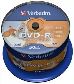 Фото товара Диск DVD-R Verbatim 4,7 GB 16x Bulk 50 шт