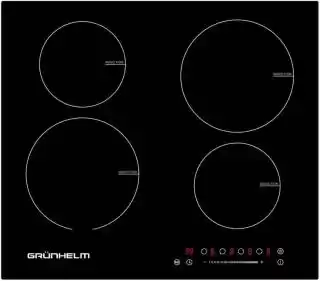 Фото товара Варочная поверхность индукционная Grunhelm GPI 823 B (4 конфорки, габариты 59*52 см, стеклокерамика, автоотключение, таймер, защита от детей)
