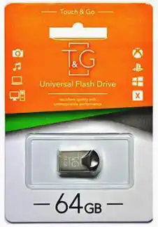 Флешка 64 Гб T&G 113 Metal USB 2.0 сіра - зображення 5