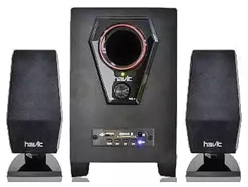 Акустична система 2.1 HAVIT HV-SF7100UBT Bluetooth 7Вт+4Вт*2, FM, USB, SD / MMC, пульт - зображення 5