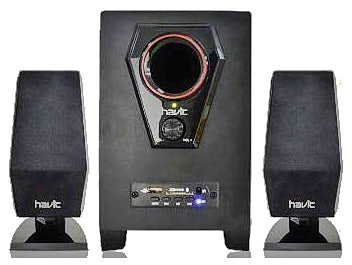 Акустична система 2.1 HAVIT HV-SF7100UBT Bluetooth 7Вт+4Вт*2, FM, USB, SD / MMC, пульт - зображення 6