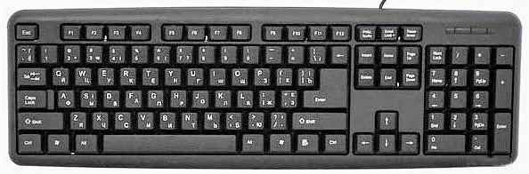 Клавіатура Gembird KB-103-UA Black PS/2 - зображення 6