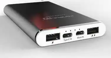 Power Bank Konfulon A3Q, PD+QC 3.0 10000 mAh Black, зовнішній акумулятор USB - зображення 5