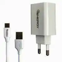 Зарядний пристрій iEnergy HC-27, 2xUSB, 2,4A + Cable Type-C - зображення 5