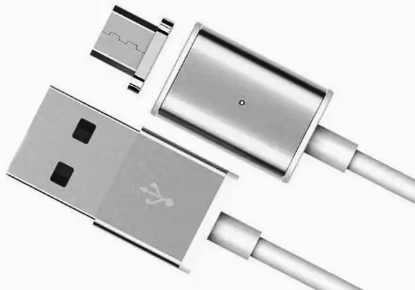 Кабель micro USB на USB сірий, магнітний - зображення 5