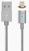 Кабелі USB Magnetic Cable iPhone, Silver - зображення 6