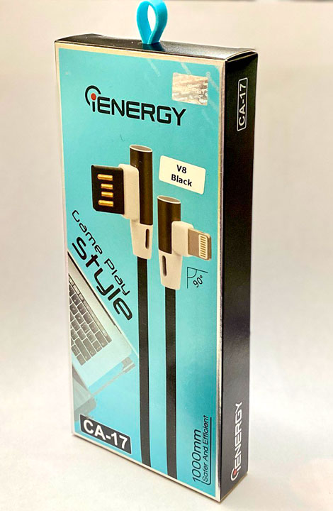 Кабель micro USB на USB 1 м чорний, Cable iENERGY CA-17, GAME PLAY - зображення 7