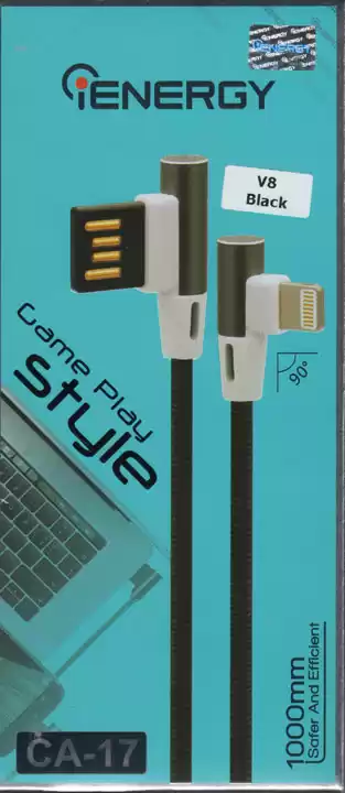 Кабель micro USB на USB 1 м чорний, Cable iENERGY CA-17, GAME PLAY - зображення 5