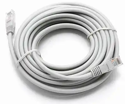 Кабель Патч-корд 50 м сірий, ATcom UTP, RJ45, Cat. 5e, для створення компʼютерної мережі та підключення інтернету до компʼютера, ноутбука, телевізора - зображення 5