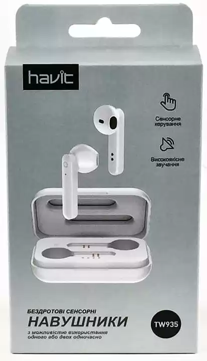 Навушники Havit HV-TW935 безпровідні білі - зображення 5