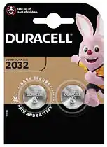 Фото товара Батарейка CR2032 Duracell, 3 V, литиевая, бл. 2/1, аналоги: DL2032, ECR2032, 5004LC, BR2032, KCR2032, L2032