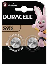Фото товару Батарейка CR2032 Duracell, 3 V, літієва, бл. 2/1, аналоги: DL2032, ECR2032, 5004LC, BR2032, KCR2032, L2032