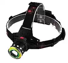 Ліхтарик налобний Police (861) 2150-T6+COB, ЗУ 220V/12V, 2х18650, zoom, Box - зображення 5