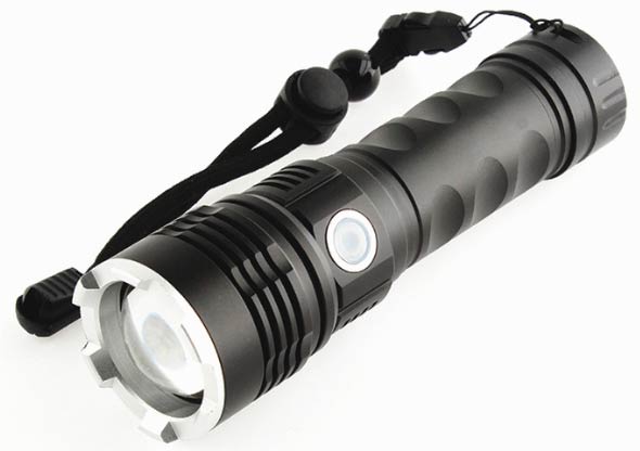 Ручной фонарик A73-P50, ЗУ microUSB, 1x18650/3xAAA, zoom, ремешок, Box - изображение 1