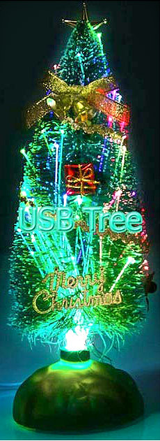 Настільна USB ялинка яка світиться Ewell Merry Christmas висота 26 см - зображення 7