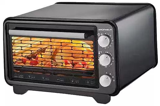 Піч електрична GRUNHELM GN36К, 36 л, чорна, з грилем, 1420W - зображення 5
