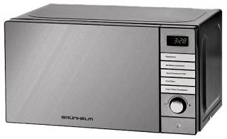 Фото товару Мікрохвильова піч GRUNHELM 20MX921-S, нержавійка, 700 W, обʼєм 20 літрів, електронне управління