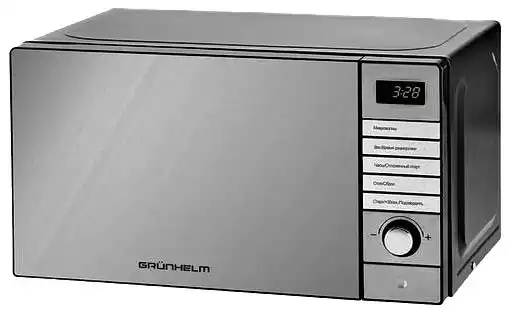 Мікрохвильова піч GRUNHELM 20MX921-S, нержавійка, 700 W, обʼєм 20 літрів, електронне управління - зображення 5