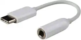 Фото товара Переходник Type-C to Mini Jack 3.5 mm, 0.2 M белый