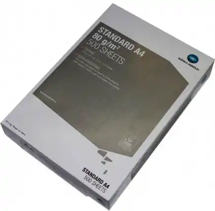 Папір А4 білий KONICA MINOLTA Standart 500 арк., 80 г/м, клас С+. Якісний ксероксний папір для принтерів та офісу, виробництво - Словакія - зображення 5