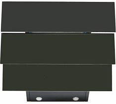 Фото товару Витяжка кухонна Grunhelm GVN0 3521B похила, продуктивність 750 м3, розміри: 60ш*38в*44г см, пульт ДК, чорне скло, гарантія 2 роки, Туреччина