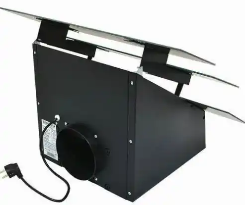 Витяжка кухонна Grunhelm GVN0 3521B похила, продуктивність 750 м3, розміри: 60ш*38в*44г см, пульт ДК, чорне скло, гарантія 2 роки, Туреччина - зображення 5
