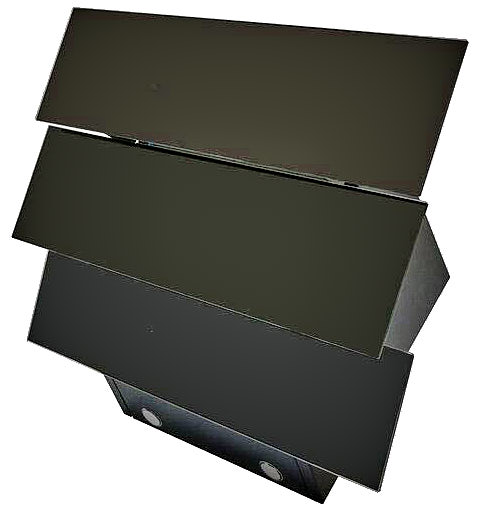 Витяжка кухонна Grunhelm GVN0 3521B похила, продуктивність 750 м3, розміри: 60ш*38в*44г см, пульт ДК, чорне скло, гарантія 2 роки, Туреччина - зображення 9