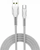 Фото товара Кабель USB Konfulon DC-03C Type-C, 2m, 2A, White