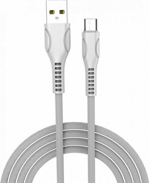 Кабелі USB Konfulon DC-03C Type-C, 2m, 2A, White - зображення 6