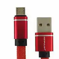 Фото товара Кабель USB Konfulon S76, Micro, 1m, 3A, Red