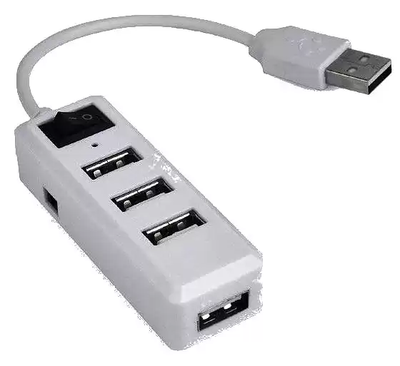 USB-хаб Gembird UHB-U2P4-21 на 4 порти з кнопкою (USB 2.0) - зображення 5