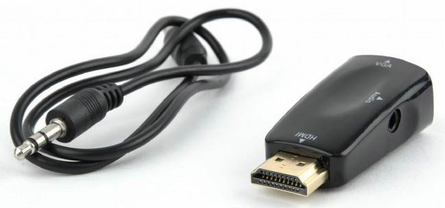 Перетворювач сигналу з HDMI на VGA з аудіо кабелем - зображення 1