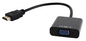 Фото товару Перетворювач сигналу з HDMI на VGA з кабелем 10 см A-HDMI-VGA-03 Cablexpert