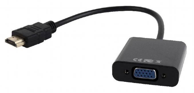 Перетворювач сигналу з HDMI на VGA з кабелем 10 см A-HDMI-VGA-03 Cablexpert - зображення 6