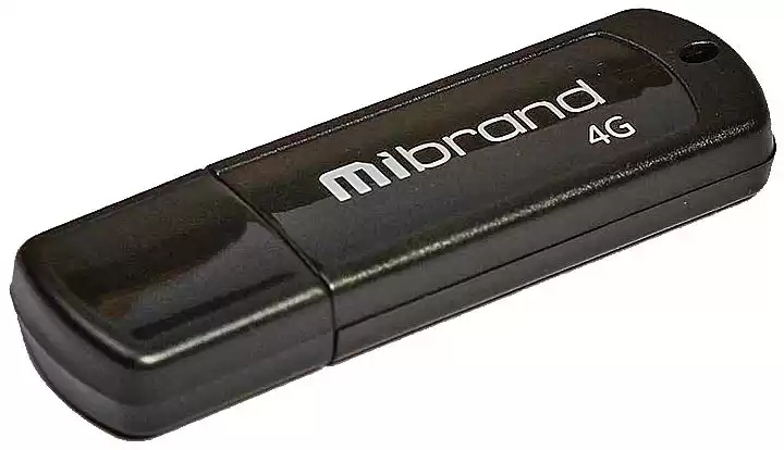 Флешка 4 Гб Mibrand Grizzly 4Gb USB 2.0 Black - зображення 5