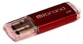 Фото товара Флеш память USB Mibrand Grizzly 16Gb USB 2.0 красная