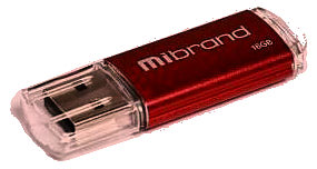 Флешка 16 Гб Mibrand Grizzly USB 2.0 червона - зображення 6
