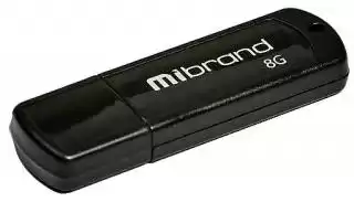 Фото товара Флеш память USB Mibrand Grizzly 8Gb USB 2.0 Black