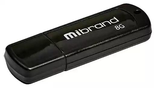 Флешка 8 Гб Mibrand Grizzly USB 2.0 чорна - зображення 5
