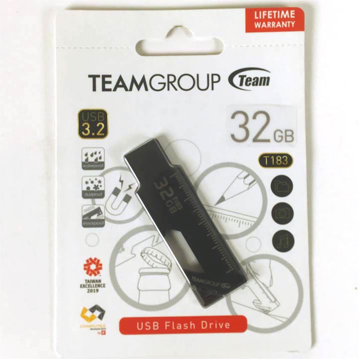 Флеш память USB 2.0 32GB Team Group Т183 черная - изображение 1