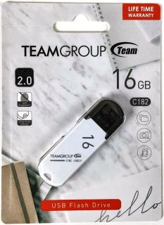 Фото товару Флешка 16 Гб Team Group С182 USB 2.0 біла